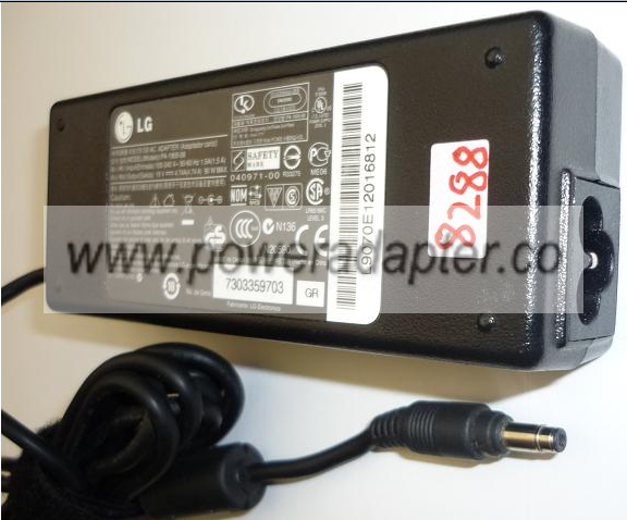 LG PA-1900-08 AC ADAPTER 19VDC 4.74A 90W USED -(+) 1.5x4.7mm BUL - Click Image to Close